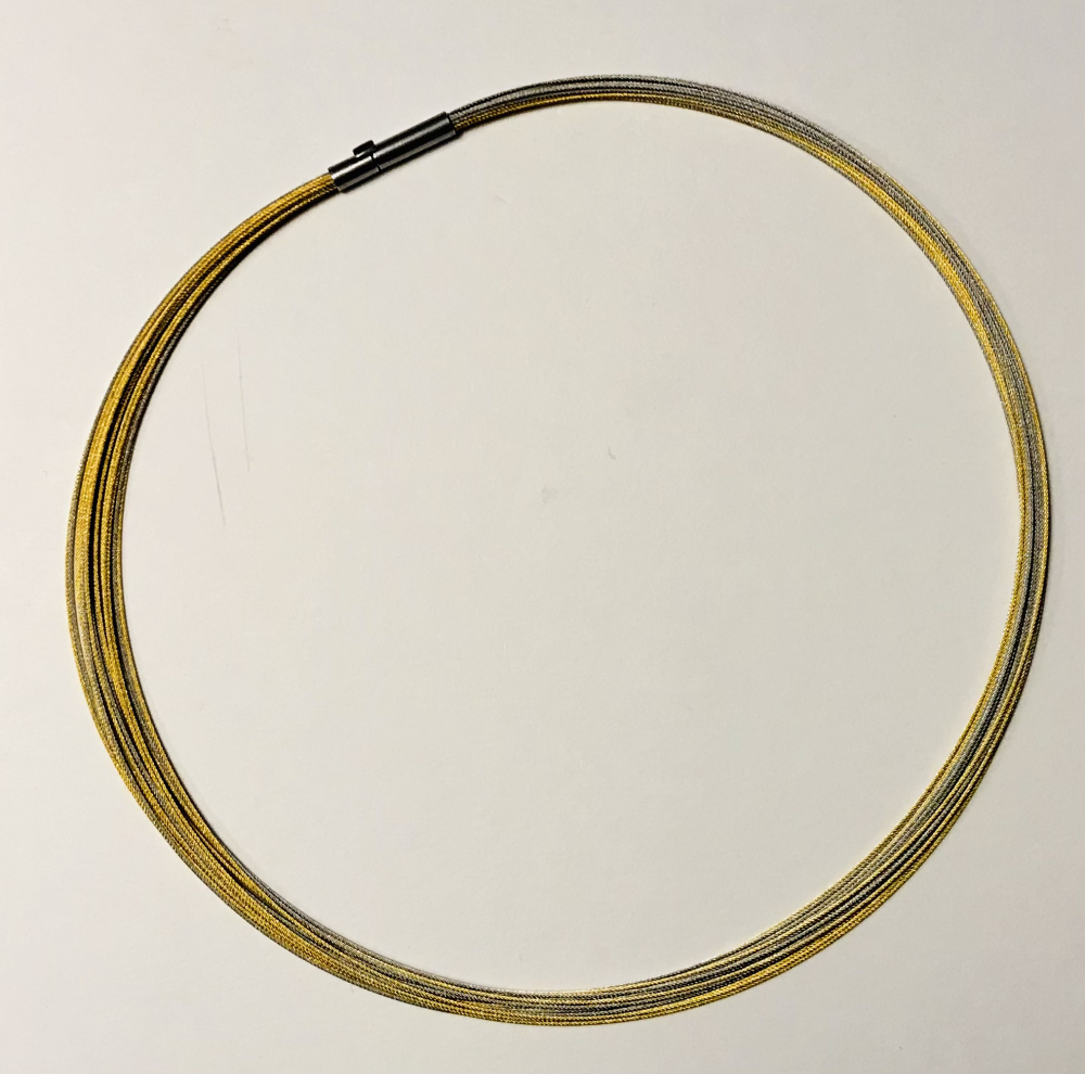 Edelstahl-Band 20 reihig multi color 45 cm